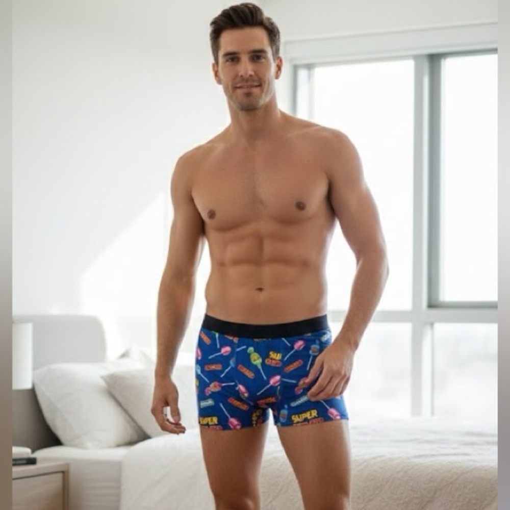 Charms Super Blow Pop Lollipops Men's Boxer briefs size medium 32-34 Candy Gum